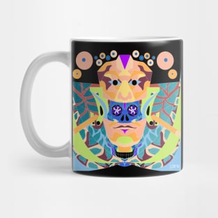 the red queen in mayan folk mandala pattern Mug